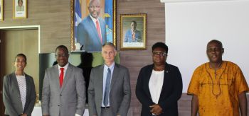 New USAID Mission Director with EG Tarlue and Deputies